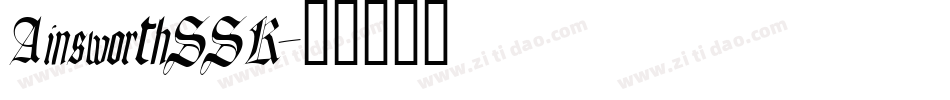 AinsworthSSK字体转换