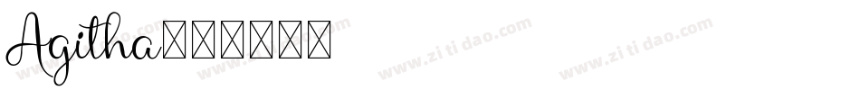 Agitha字体转换