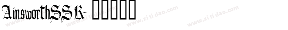 AinsworthSSK字体转换