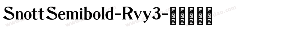 SnottSemibold-Rvy3字体转换