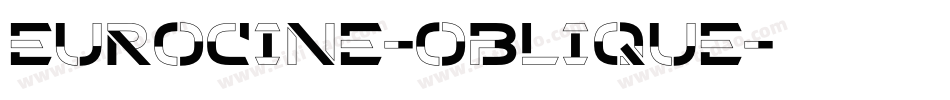 Eurocine-oblique字体转换
