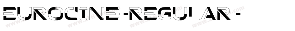Eurocine-regular字体转换