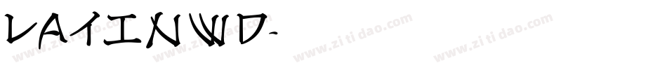 LATINWD字体转换