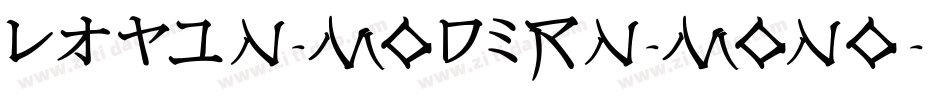 Latin-Modern-Mono字体转换