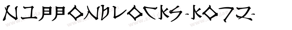 NipponBlocks-K07Z字体转换