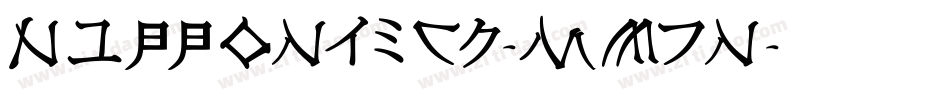 NipponTech-MmJn字体转换