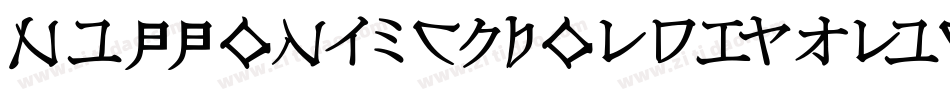 NipponTechBoldItalic-2YLe字体转换