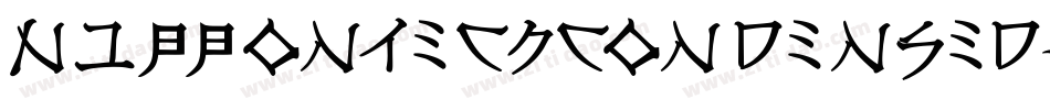 NipponTechCondensed-vOa4字体转换