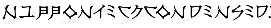 NipponTechCondensedItalic-mOn2字体转换