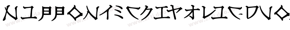 NipponTechItalic-dVox字体转换