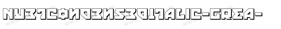NyetCondensedItalic-GREa字体转换