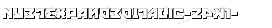 NyetExpandedItalic-zPK1字体转换