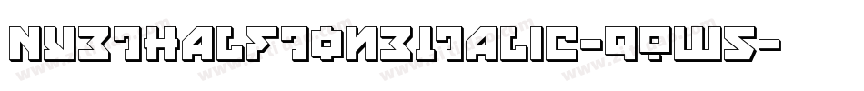 NyetHalftoneItalic-9Ow5字体转换
