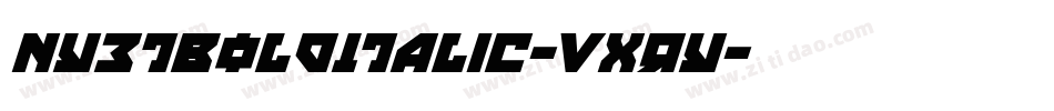 NyetBoldItalic-VXry字体转换