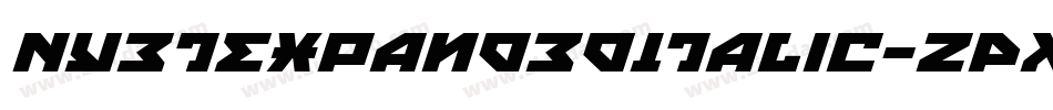 NyetExpandedItalic-zPK1字体转换