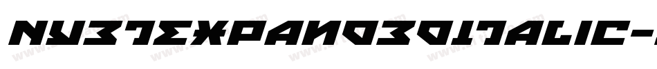 NyetExpandedItalic-zPK1字体转换