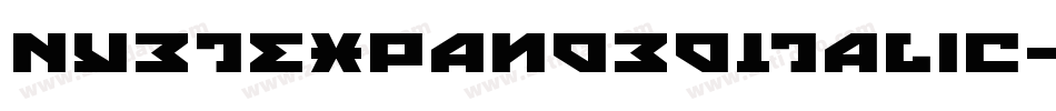NyetExpandedItalic-zPK1字体转换