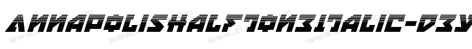 AnnapolisHalftoneItalic-DeYR字体转换