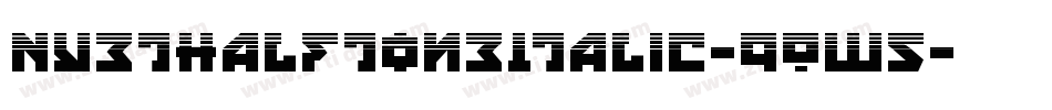 NyetHalftoneItalic-9Ow5字体转换
