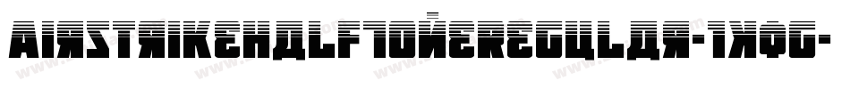 AirstrikeHalfToneRegular-1K0g字体转换