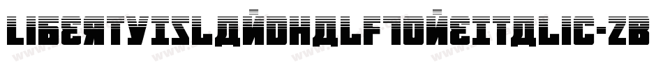 LibertyIslandHalfToneItalic-zBZX字体转换