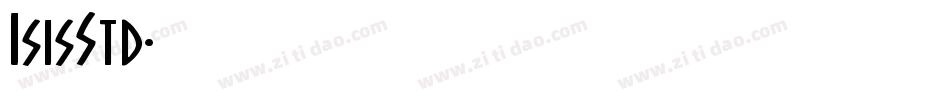 IsisStd字体转换