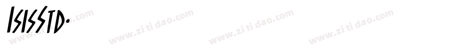 IsisStd字体转换