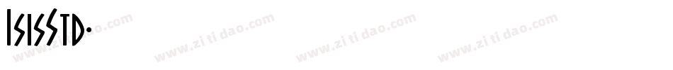 IsisStd字体转换
