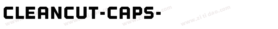 CleanCut-Caps字体转换