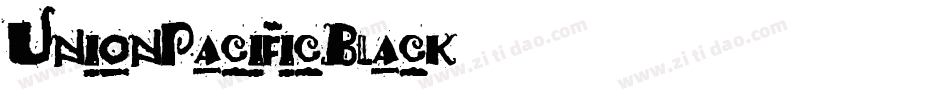 UnionPacificBlack字体转换