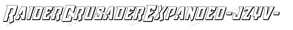 RaiderCrusaderExpanded-jzyv字体转换 RaiderCrusaderExpanded-jzyv字体转换
