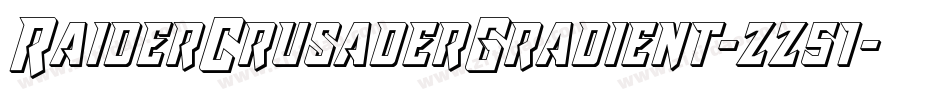 RaiderCrusaderGradient-zz51字体转换