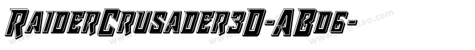 RaiderCrusader3D-ABd6字体转换