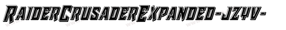 RaiderCrusaderExpanded-jzyv字体转换 RaiderCrusaderExpanded-jzyv字体转换
