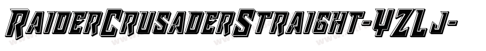 RaiderCrusaderStraight-YZLj字体转换 RaiderCrusaderStraight-YZLj字体转换