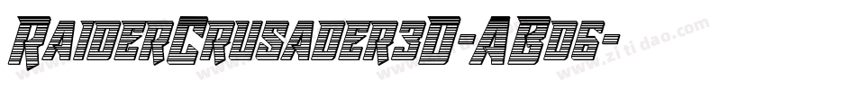 RaiderCrusader3D-ABd6字体转换
