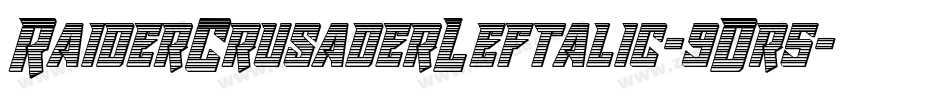 RaiderCrusaderLeftalic-9Dr5字体转换