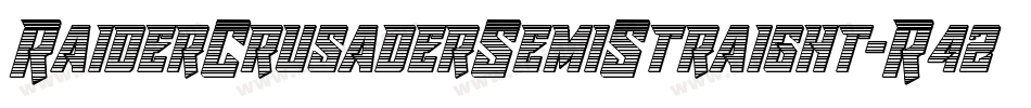 RaiderCrusaderSemiStraight-R42M字体转换 RaiderCrusaderSemiStraight-R42M字体转换