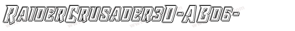 RaiderCrusader3D-ABd6字体转换