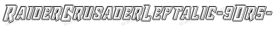 RaiderCrusaderLeftalic-9Dr5字体转换