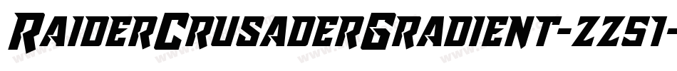 RaiderCrusaderGradient-zz51字体转换