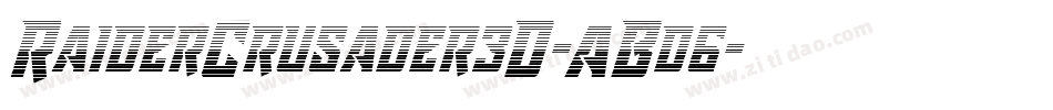 RaiderCrusader3D-ABd6字体转换