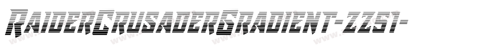 RaiderCrusaderGradient-zz51字体转换