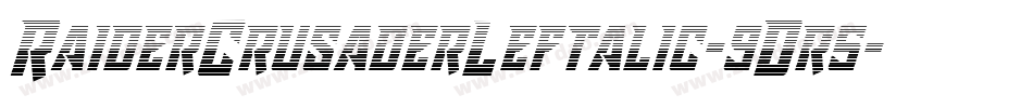 RaiderCrusaderLeftalic-9Dr5字体转换