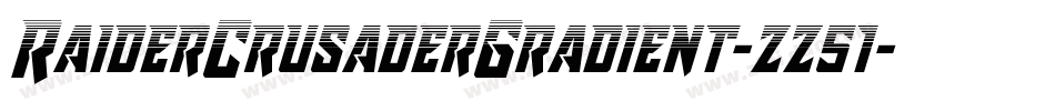 RaiderCrusaderGradient-zz51字体转换