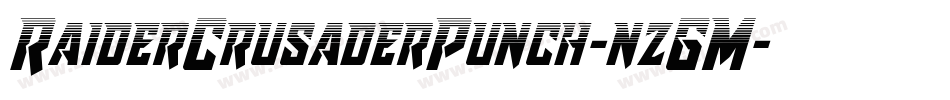 RaiderCrusaderPunch-nzGM字体转换 RaiderCrusaderPunch-nzGM字体转换