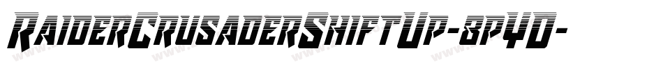 RaiderCrusaderShiftUp-8pYD字体转换 RaiderCrusaderShiftUp-8pYD字体转换