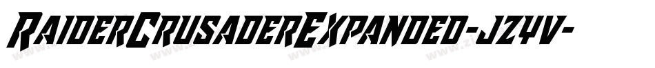 RaiderCrusaderExpanded-jzyv字体转换 RaiderCrusaderExpanded-jzyv字体转换
