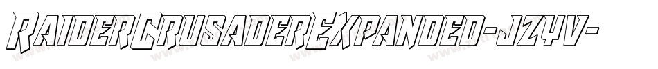 RaiderCrusaderExpanded-jzyv字体转换 RaiderCrusaderExpanded-jzyv字体转换