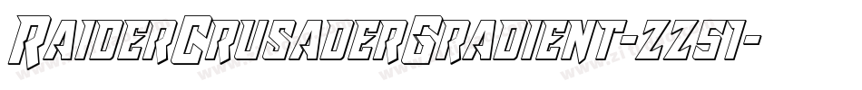 RaiderCrusaderGradient-zz51字体转换